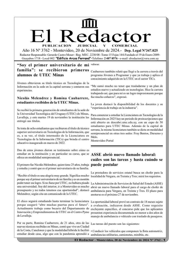 EL REDACTOR del 20/11/2024